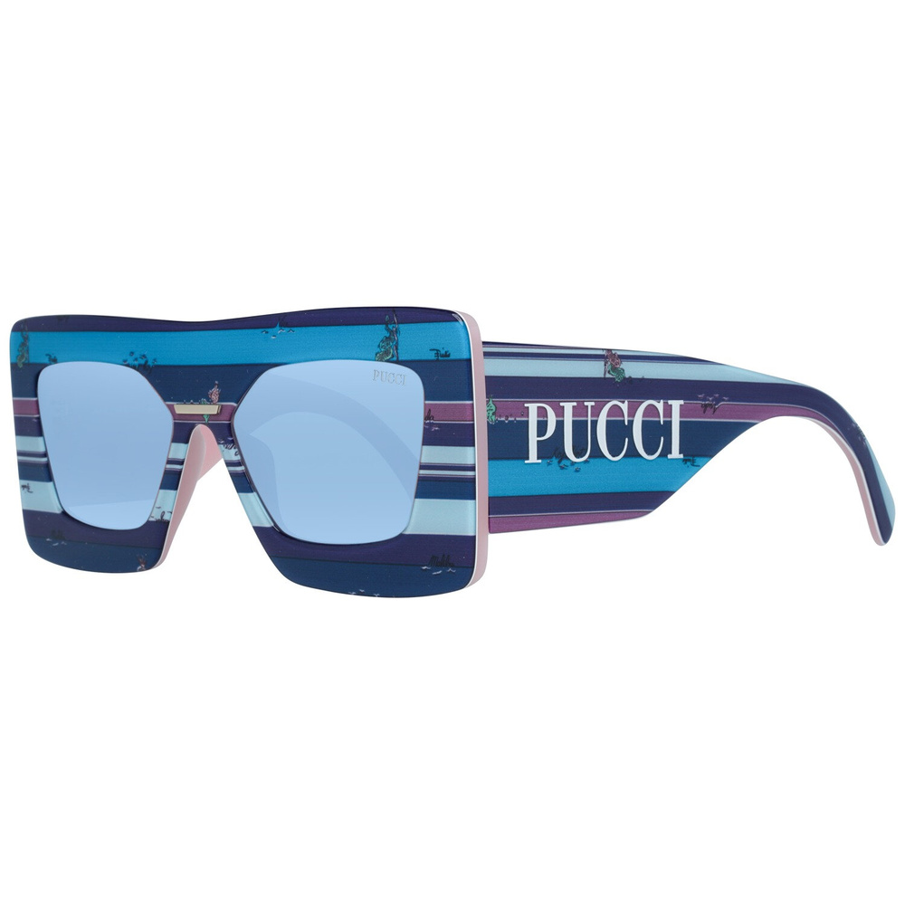 Emilio Pucci Styleuses lunettes de soleil Femmes en bleu avec protection 100% UVA&UVB