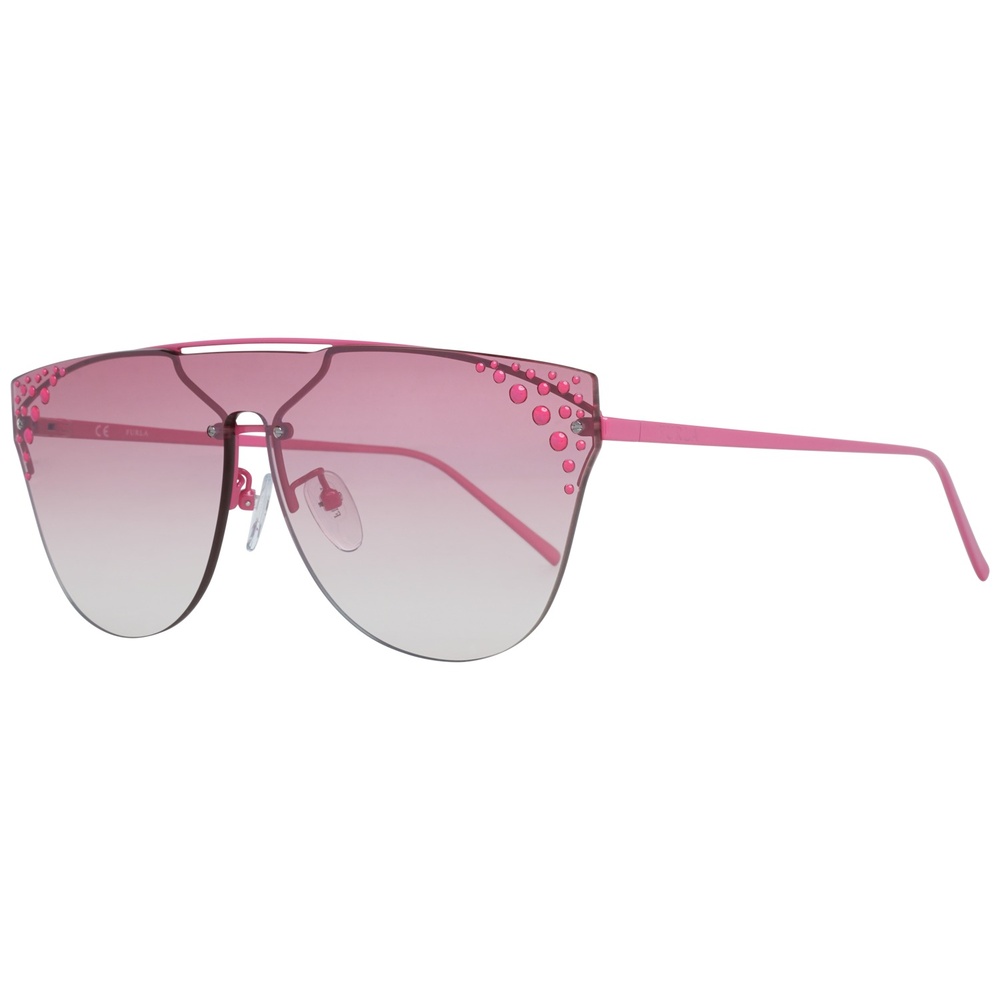 Furla Exquisites lunettes de soleil Femmes enrose avec protection 100% UVA&UVB