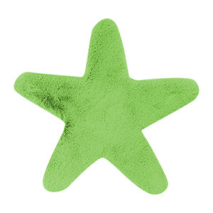 Tapis pour enfants motif étoile en vert Tapis
