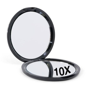 UNIQ Miroir de courtoisie double face compact avec grossissement 10X Miroir