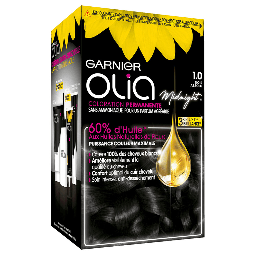 Garnier - Olia 1.0 Noir Absolu Coloration capillaire 1 unité