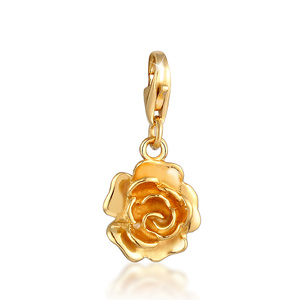 Nenalina Amulettes Femme Rose Flower Floral Romantic en argent sterling 925 plaqu Pendentif