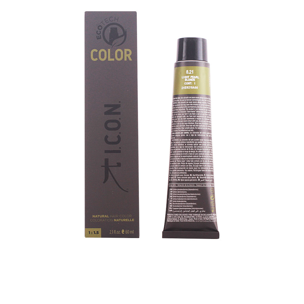 ICON - Ecotech Color Natural #8.21 Light Pearl Blonde Coloration capillaire 60 ml