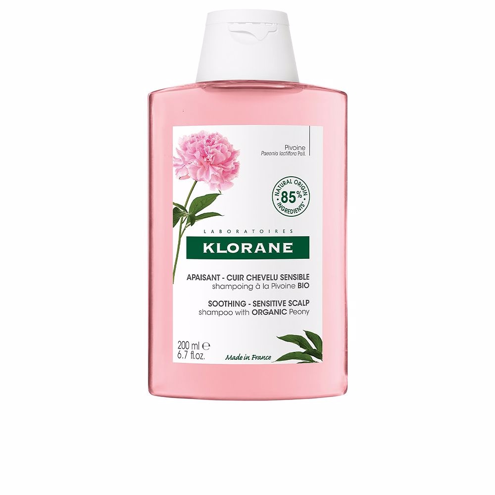 Klorane - A La Pivoine Bio Shampoing Apaisant Klorane Tonique pour les cheveux 200 ml