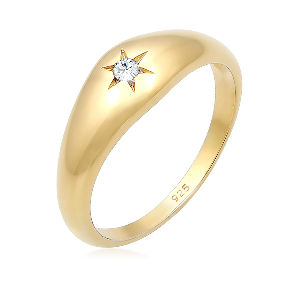 Elli - Elli Bague pour dames symbole de l'étoile scintillant avec des cristaux en 925/10 1 unité