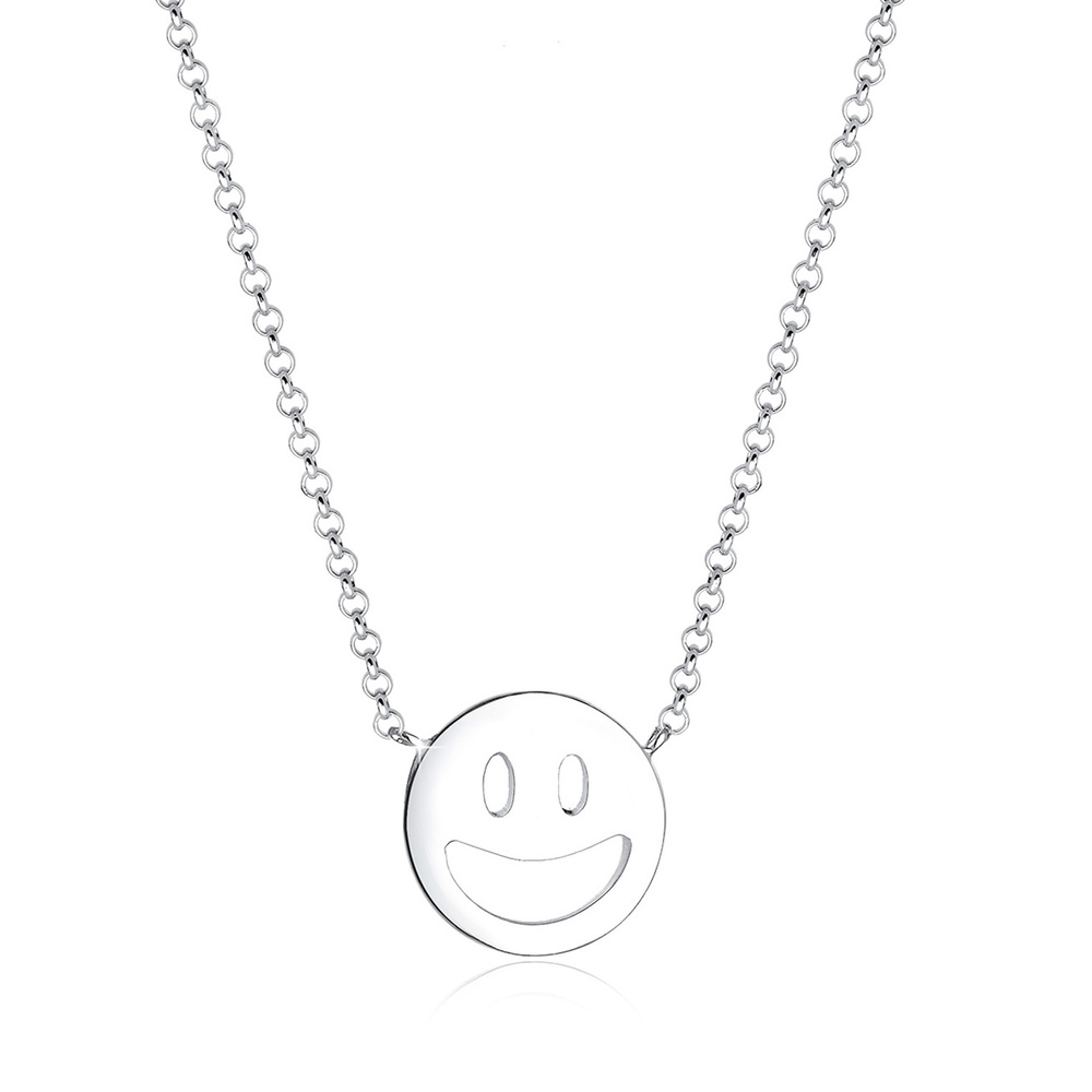 Elli - Elli Collier Femmes Pendentif avec Smiling face Visage en Argent Sterling 925 Bijoux 1 unité